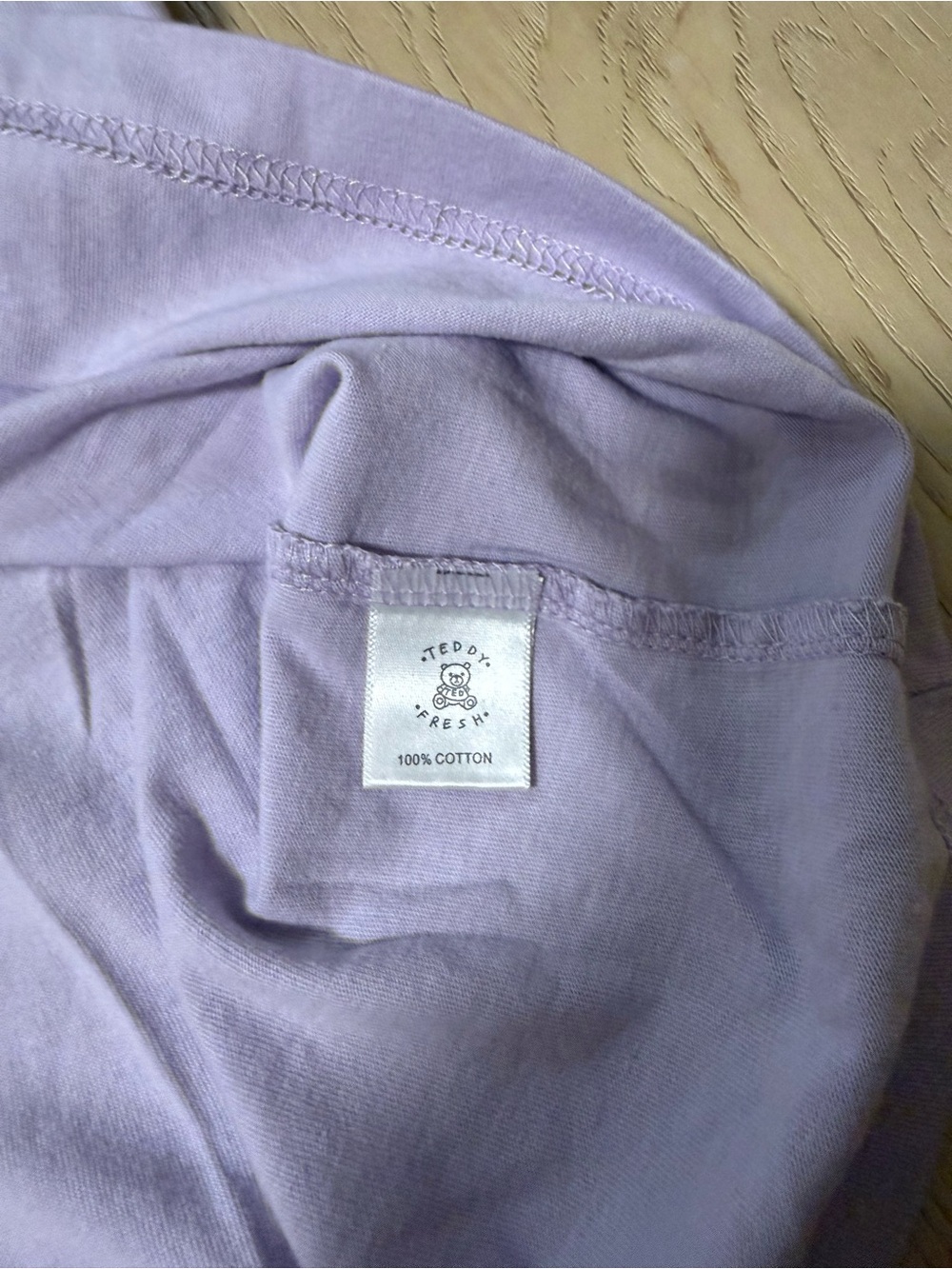 Teddy Fresh Ride or Die Lavender Long Sleeve Mock Neck Shirt XL - Picture 5 of 5